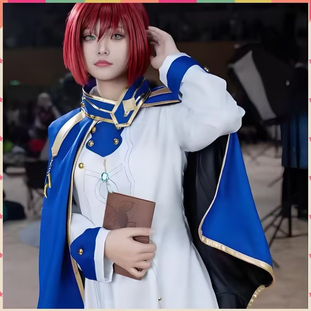 Anime Cosplay Red Hair - 시라유키 코스프레 의상 애니메이션 빨간 머리의