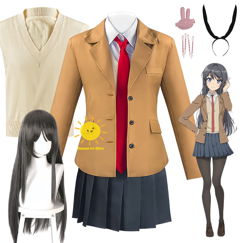 Anime Cosplay Outfit Girl - 애니메이션 사쿠라지마 마이 코스프레 라스칼은 토끼
