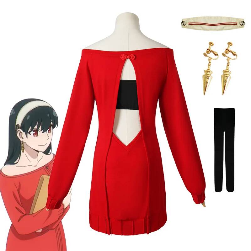 Anime Cosplay Yor Forger - 애니메이션 패밀리 코스프레 요르 포거 요르