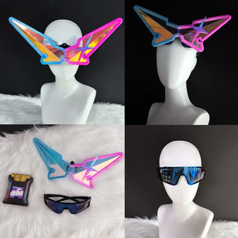 Anime Cosplay Glasses - 게임 혼카이: 스타 레일 실버 울프