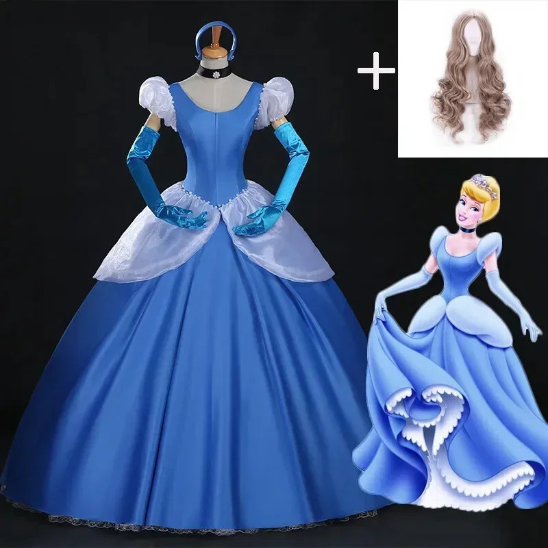 Anime Cosplay Youtube Shorts - 2020 신데렐라 코스프레 성인 블루 신데렐라