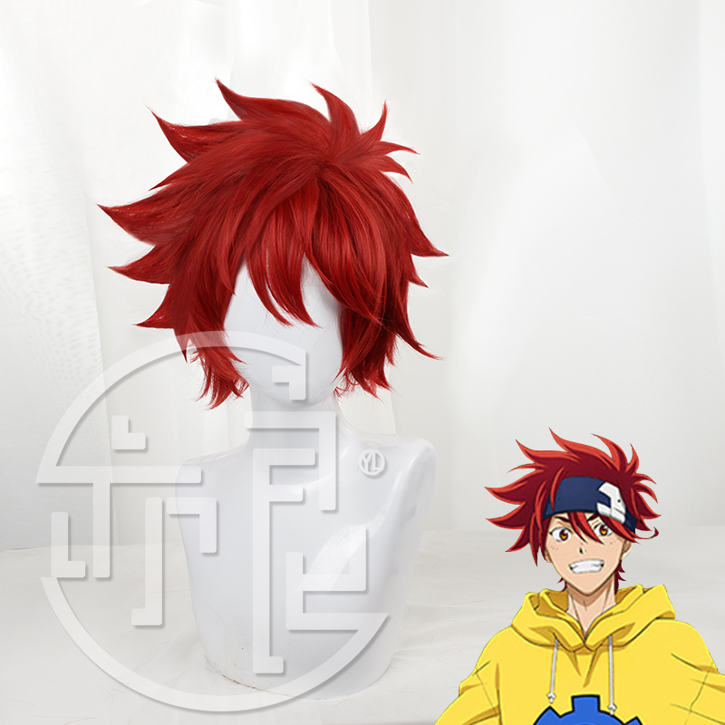 애니메이션 SK8 인피니티 레키 코스프레 가발, 빨간  - Anime Cosplay Red Hair 리뷰 및 가격