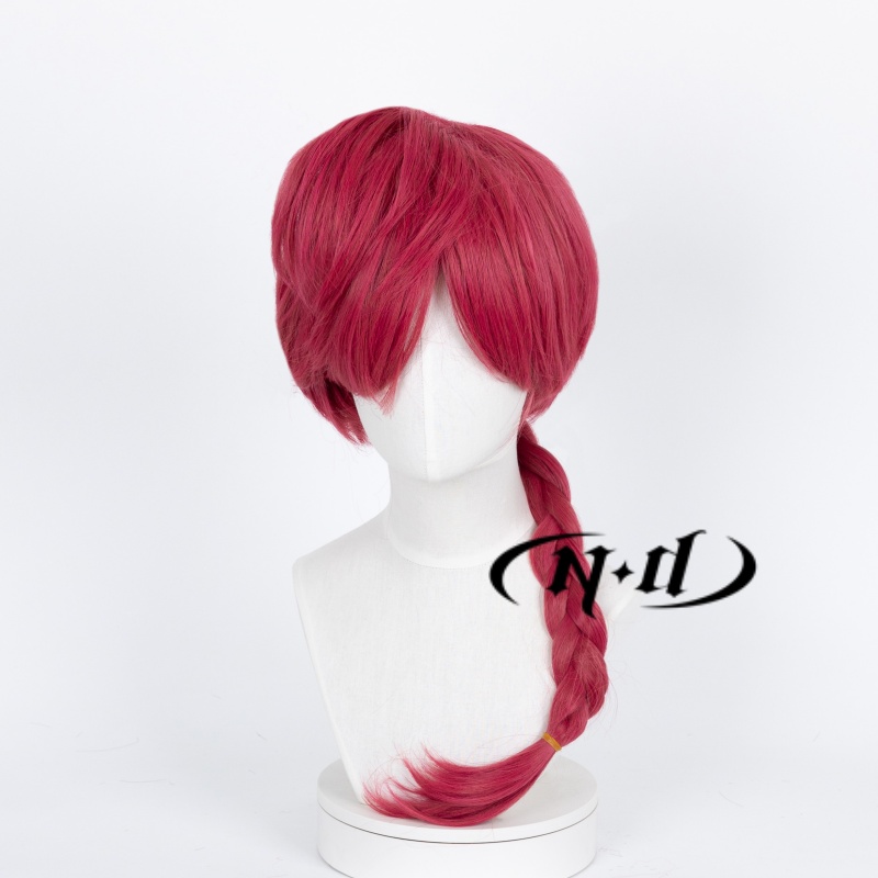 랜마 사오토메 코스프레 가발 레드 헤어피스 란마 애니메 - Anime Cosplay Red Hair 리뷰 및 가격