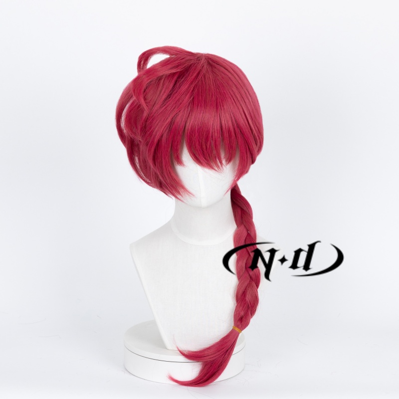 랜마 사오토메 코스프레 가발 레드 헤어피스 란마 애니메 - Anime Cosplay Red Hair 리뷰 및 가격