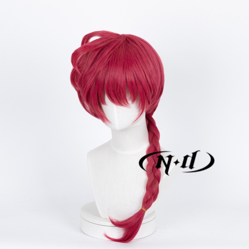 랜마 사오토메 코스프레 가발 레드 헤어피스 란마 애니메 - Anime Cosplay Red Hair 리뷰 및 가격