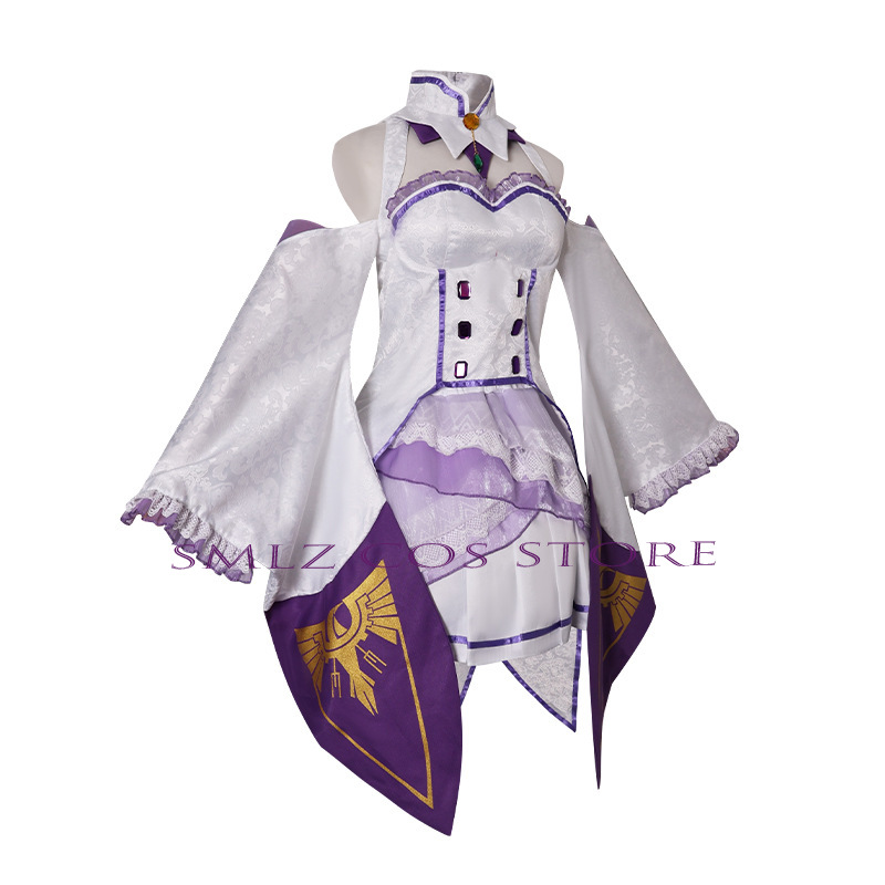 에밀리아 코스프레 애니메이션 Re Zero Kara H - Anime Cosplay Outfit 리뷰 및 가격