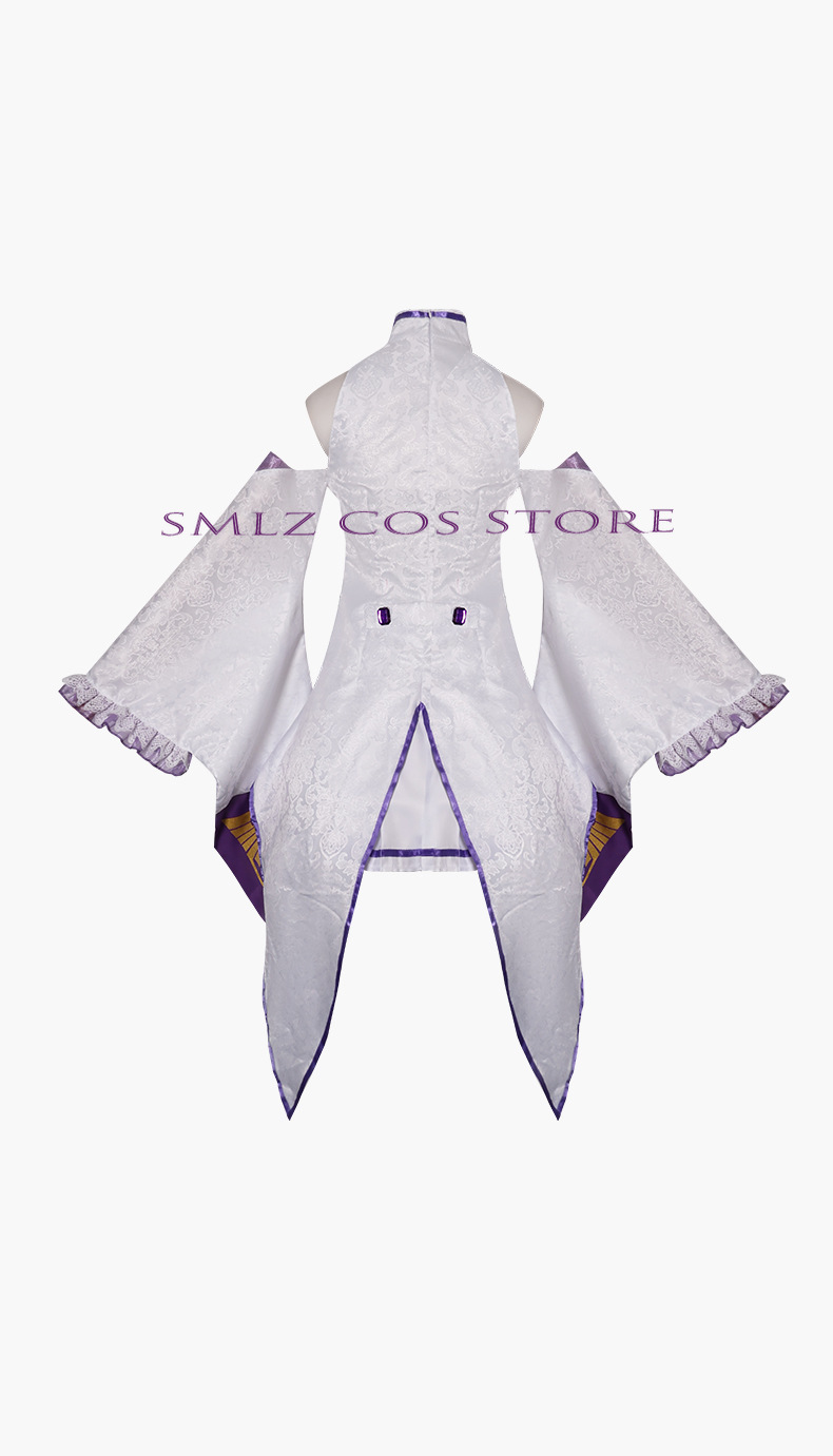 에밀리아 코스프레 애니메이션 Re Zero Kara H - Anime Cosplay Outfit 리뷰 및 가격