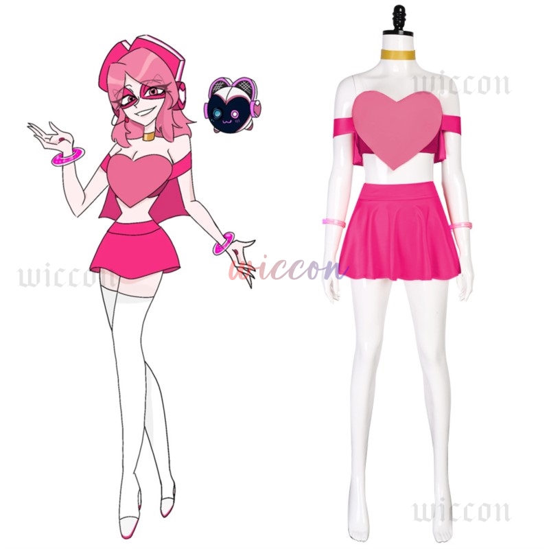 미스 히드 핑크 하트 코스프레 드레스 안경 포함 풀세트 - Anime Cosplay Glasses 리뷰 및 가격