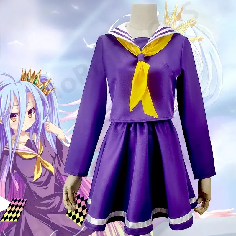 애니메이션 노 게임 노 라이프 코스프레 시로 의상 할로 - Anime Cosplay Youtube Shorts 리뷰 및 가격