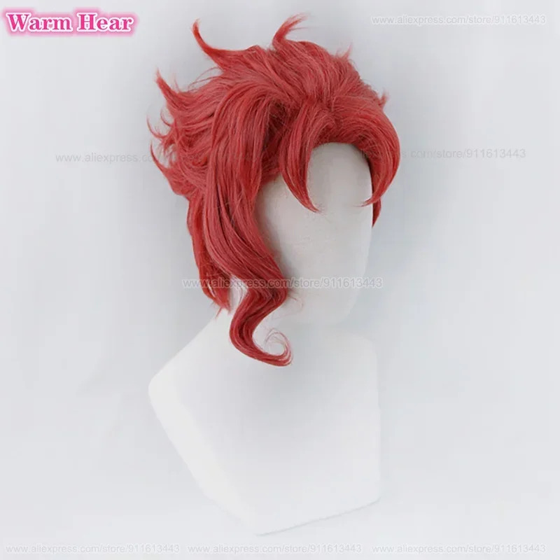 Noriaki Kakyoin 합성 유니섹스 30cm 레 - Anime Cosplay Red Hair 리뷰 및 가격