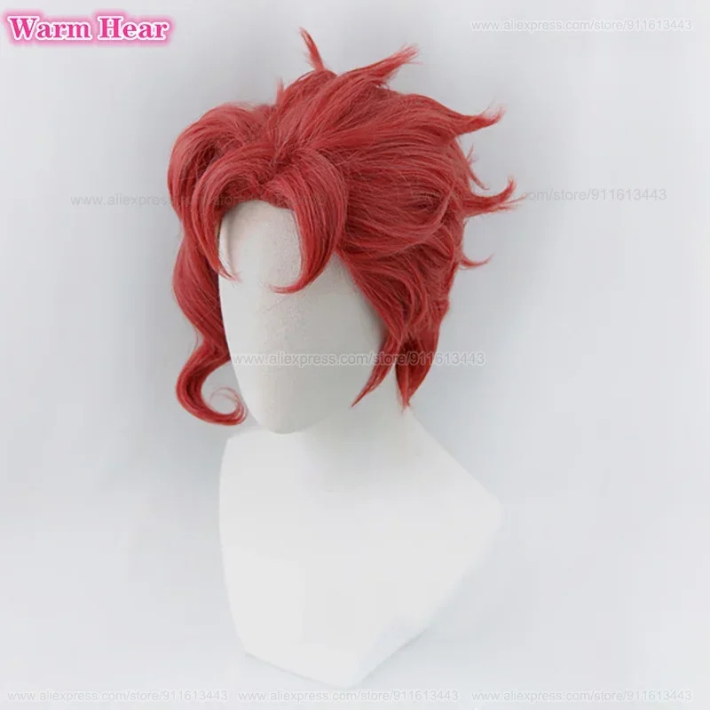 Noriaki Kakyoin 합성 유니섹스 30cm 레 - Anime Cosplay Red Hair 리뷰 및 가격