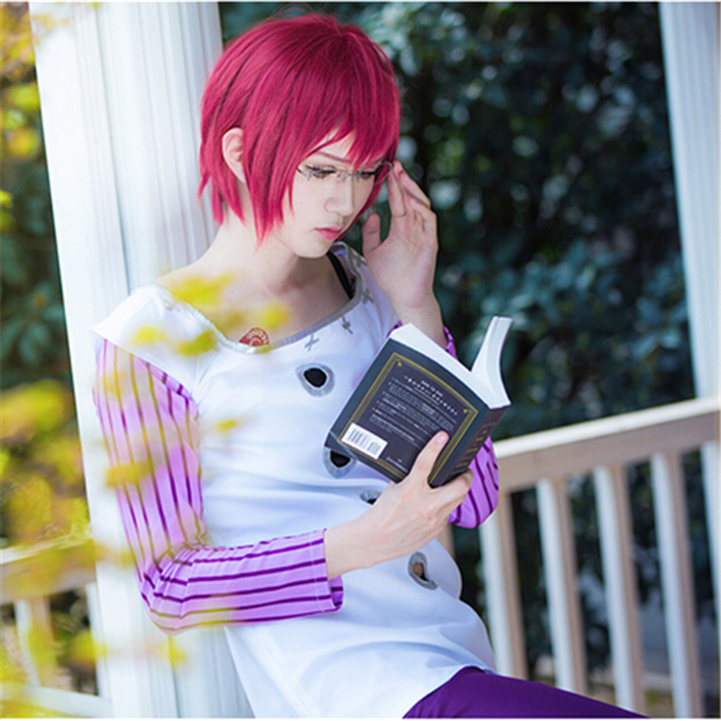 애니메이션 염소의 욕망의 죄 고우더 코스프레 가발 짧은 - Anime Cosplay Red Hair 리뷰 및 가격