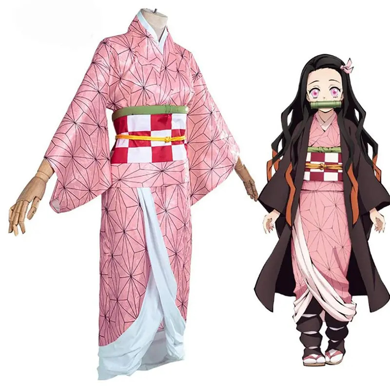 새로운 할로윈 코스프레 애니메이션 악마 슬레이어 카마도 - Anime Cosplay Nezuko 리뷰 및 가격