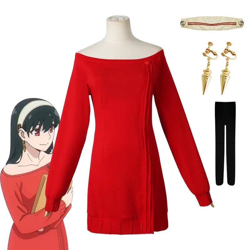 애니메이션 패밀리 코스프레 요르 포거 요르 브라이어 코 - Anime Cosplay Yor Forger 리뷰 및 가격