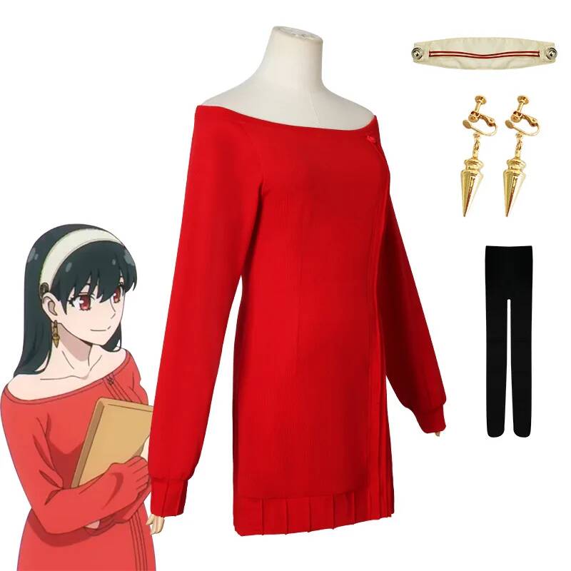 애니메이션 패밀리 코스프레 요르 포거 요르 브라이어 코 - Anime Cosplay Yor Forger 리뷰 및 가격