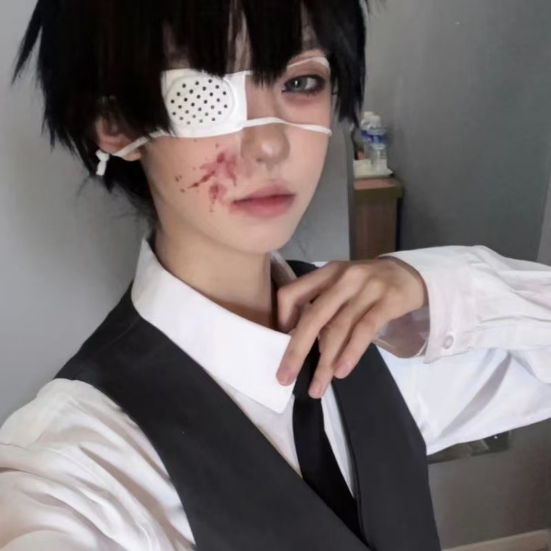 화이트 컬러 일본식 의료용 얀데레 아이 패치 애니메이션 - Tokyo Ghoul Mask 리뷰 및 가격