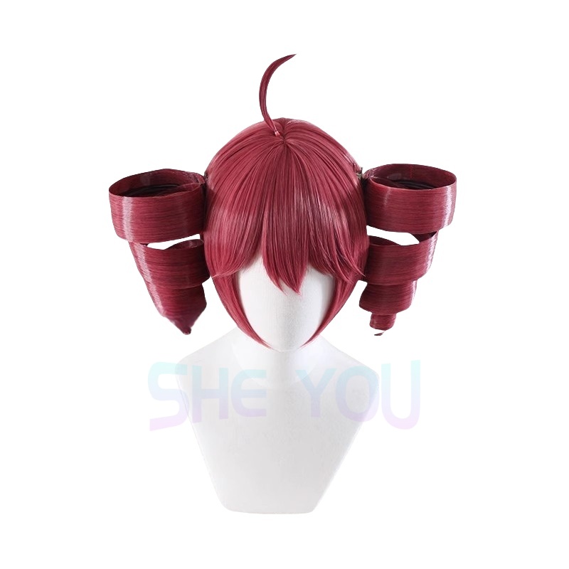 Anime Kasane Teto 가발 코스프레 여성 귀 - Anime Cosplay Red Hair 리뷰 및 가격