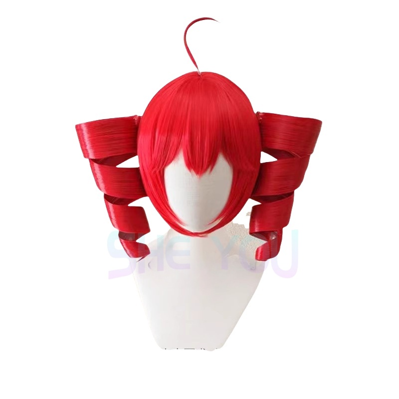 Anime Kasane Teto 가발 코스프레 여성 귀 - Anime Cosplay Red Hair 리뷰 및 가격