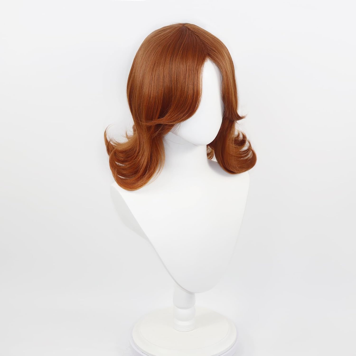 게임 슈퍼 프린세스 데이지 가발 짧은 플립 브라운 레드 - Anime Cosplay Red Hair 리뷰 및 가격