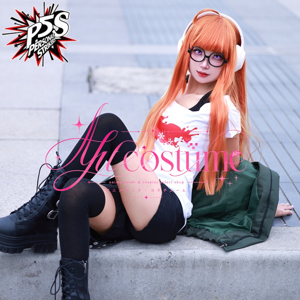후타바 사쿠라 코스프레 의상 데일리 스타일 의상 가발  - Anime Cosplay Glasses 리뷰 및 가격