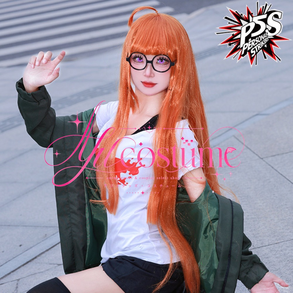 후타바 사쿠라 코스프레 의상 데일리 스타일 의상 가발  - Anime Cosplay Glasses 리뷰 및 가격