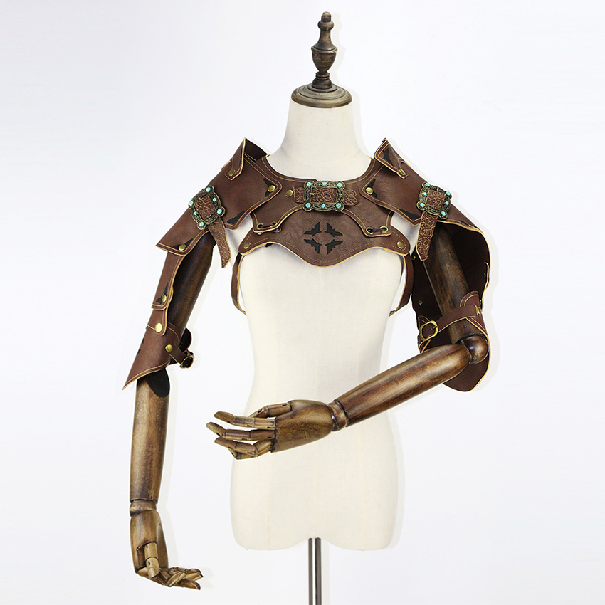 스팀펑크 어깨 갑옷, 남성 레트로 기계식 기어, 중세  - Anime Cosplay Armor 리뷰 및 가격